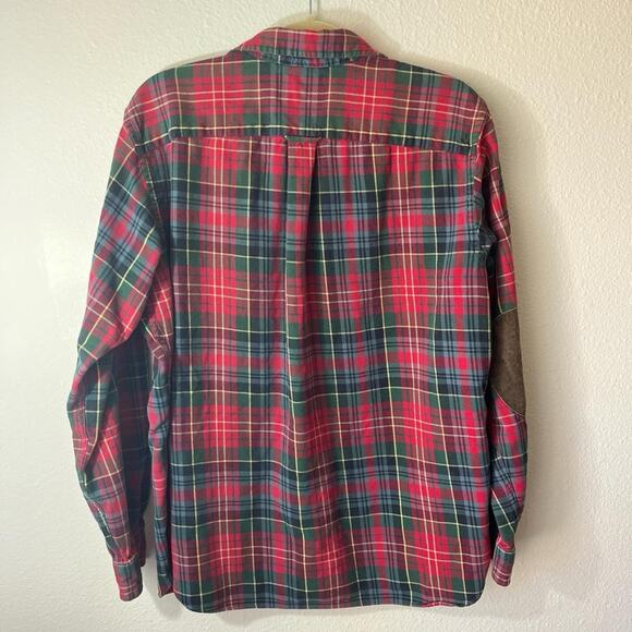 American Living vintage Red Green flannel button down Plaid Shirt cabincore - Picture 5 of 8